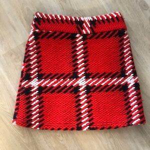 Plaid topshop skirt